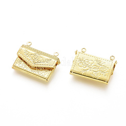 Brass Locket Pendants&nbsp;X-KK-G386-11G