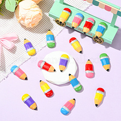 30Pcs 5 Colors Opaque Resin Cabochons&nbsp;RESI-SC0006-23