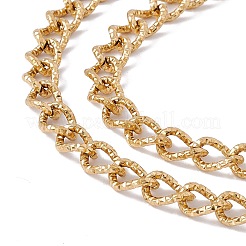 Ion Plating(IP) 304 Stainless Steel Curb Chain Necklace with Toggle Clasps for Women&nbsp;NJEW-E059-01G