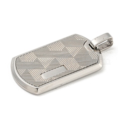 Non-Tarnish 304 Stainless Steel Pendants&nbsp;STAS-F307-15P