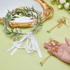 Plastic Headbands & Aluminum Earring Sets&nbsp;OHAR-WH0014-16