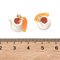 Brass Enamel Pendants&nbsp;KK-H259-04G