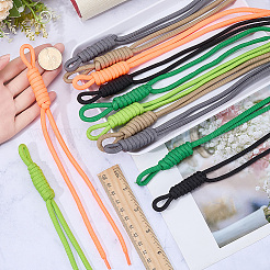 12Pcs 6 Colors Nylon Rope Pendant Decorations&nbsp;HJEW-CP0001-47C