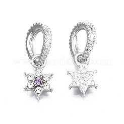 Rack Plating Alloy European Dangle Charms&nbsp;MPDL-N039-043
