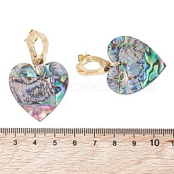 Natural Paua Shell/Abalone Shell Dangle Stud Earrings&nbsp;EJEW-JE06945