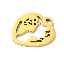5Pcs 201 Stainless Steel Pendants&nbsp;STAS-Z068-03G