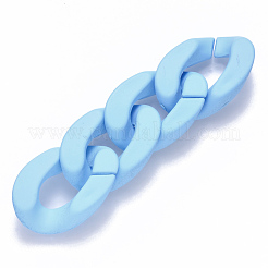 Opaque Spray Painted Acrylic Linking Rings&nbsp;OACR-S036-001B-I10