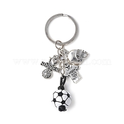 3Pcs Alloy & Wood Keychain&nbsp;KEYC-JKC01187