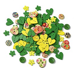 Wood Buttons&nbsp;DIY-CJC0006-07