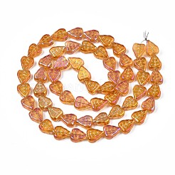 Electroplate Glass Beads Strands&nbsp;EGLA-S188-16-B02