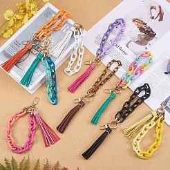 Chain Link Wristlet Keychain&nbsp;HJEW-SW00013-09