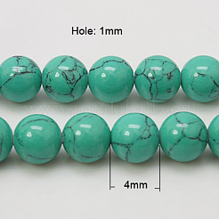 Synthetic Turquoise Beads Strands&nbsp;TURQ-H038-4mm-XXS11