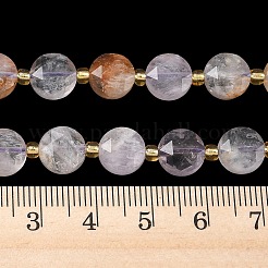 Natural Purple Phantom Quartz Purple Lodolite Quartz Beads Strands&nbsp;G-C116-A184-02