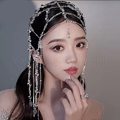 Glass Bead Head Chain&nbsp;HULI-PW0002-011