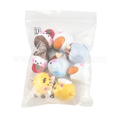 8Pcs 4 Styles Cute Opaque Resin Cabochons&nbsp;CRES-FS0001-22