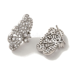 Rack Plating Brass Micro Pave Cubic Zirconia Studs Earrings&nbsp;EJEW-R162-18P