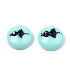 Opaque Resin Enamel Cabochons&nbsp;CRES-N031-022