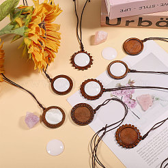 DIY Wood Pendant Decorations Making Kits&nbsp;HJEW-CA00077