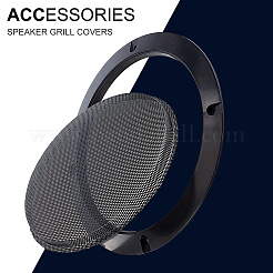 Plastic & Iron Mesh Speaker Grills Covers&nbsp;AJEW-WH0258-426