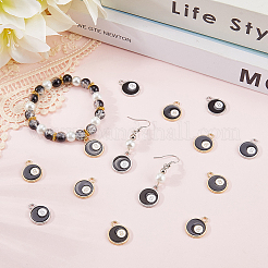 40Pcs 2 Colors Alloy Enamel Pendants&nbsp;FIND-SC0016-77