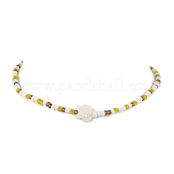 Dyed Synthetic Turquoise Pendant Necklaces&nbsp;NJEW-JN04776