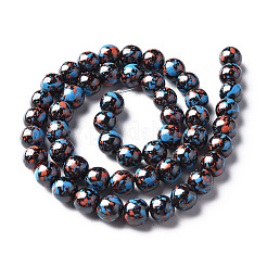 Spray Painted Non-magnetic Synthetic Hematite Beads Strands&nbsp;LS-G-N337-06E