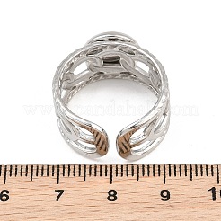 304 Stainless Steel Cuff Ring Components&nbsp;SA-CBA82C8-01B-P