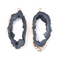 Druzy Geode Resin Big Pendants&nbsp;X-RESI-S366-23J