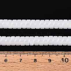AB Color Plated Imitation Jade Glass Beads Strands&nbsp;GLAA-T026-3x6mm-J01