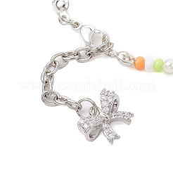 Shell Pearl & Glass Beaded Bracelets for Women&nbsp;BJEW-JB10414
