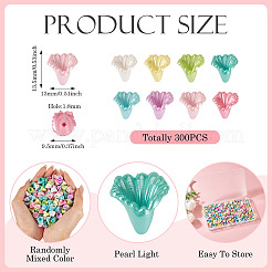 300Pcs Opaque Acrylic Imitation Pearl Beads&nbsp;OACR-TA0003-80