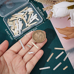 100Pcs 4 Style Brass Pendants&nbsp;KK-BBC0005-59