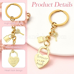 Brass Micro Pave Clear Cubic Zirconia Keychain&nbsp;KEYC-YW00302