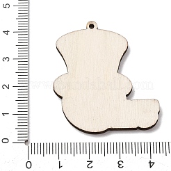 American Football Themed Printed Wooden Pendants&nbsp;WOOD-B012-02B