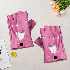 1 Pair Imitation Leather Fingerless Gloves&nbsp;AJEW-CL0004-95A