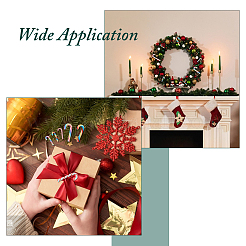 72Pcs 6 Styles Christmas Polymer Clay Candy Cane Display Decoration&nbsp;FEPA-DC0001-01