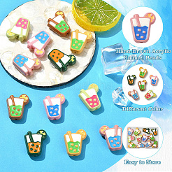 12Pcs 6 Colors Hand-Drawn Acrylic Enamel Beads&nbsp;OACR-CJ0002-74