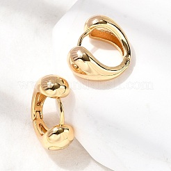 Brass Hoop Earrings&nbsp;EJEW-F391-03G