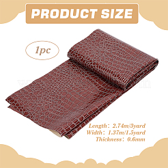 Crocodile Pattern PU Leather Fabric&nbsp;DIY-BC0018-10B