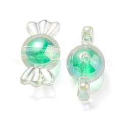 UV Plating Rainbow Iridescent Acrylic Beads&nbsp;PACR-E001-01C