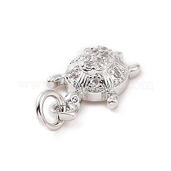 Brass Micro Pave Cubic Zirconia Charms&nbsp;KK-C012-30P