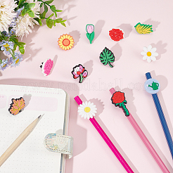 72Pcs 12 Style PVC Cartoon Style Straw Toppers&nbsp;FIND-DR0001-03