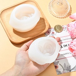 2Pcs 2 Styles Lip with Rose Flower Aromatherapy Candle Silicone Molds&nbsp;ST-CJ0043-070