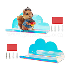 Cloud Laser Acrylic Wall Mounted Display Stands&nbsp;ODIS-WH0038-118A-02