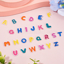 Letter Polyester Computerized Embroidery Cloth Iron on/Sew on Patches&nbsp;DIY-TAC0015-41