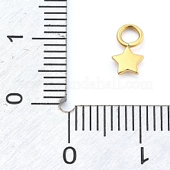 Ion Plating(IP) 304 Stainless Steel Charms&nbsp;STAS-P379-06B-G