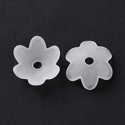 6-Petal Transparent Acrylic Bead Caps&nbsp;OACR-A017-10