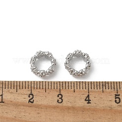 Brass Micro Pave Cubic Zirconia Daisy Spacer Beads&nbsp;KK-U052-35P-NF