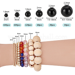 1070Pcs 6 Styles ABS Plastic Imitation Pearl Beads&nbsp;KY-PH0001-44