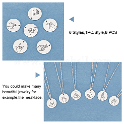 316 Surgical Stainless Steel Pendants&nbsp;STAS-FH0001-30P